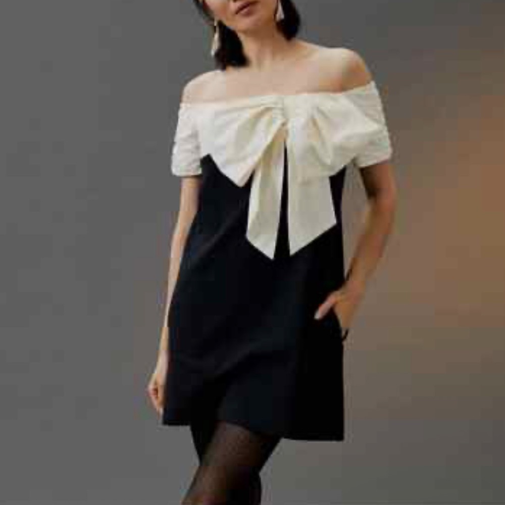 Maeve Off The Shoulder Bow Dress